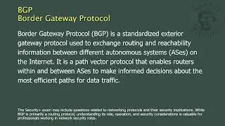 BGP - Border Gateway Protocol