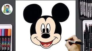 How to Draw Mickey Mouse Face: Step-by-Step Drawing Tutorial