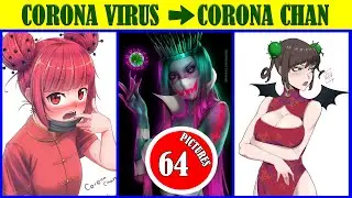 64 Gambar Covid-19 versi Corona Chan Anime Kartun
