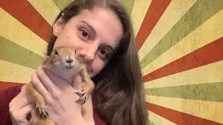 Just a girl and her prairie dog