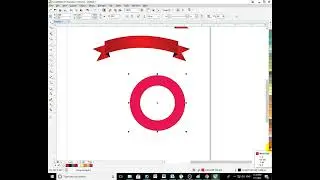02 # Ribbon design in Corel Draw || Ribbon Design || Corel Draw 11