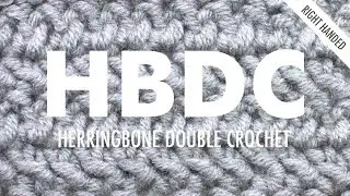 The Herringbone Double Crochet :: Crochet Abbreviation :: Right Handed