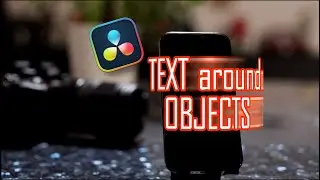 Wrap your Text or Logo around Objects / DaVinci Resolve Tutorial