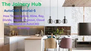 AutoCAD Tutorial 05 How to Use Spline, Xline, Ray, Divide, Regon, Wipeout, Cloud Commands in AutoCAD