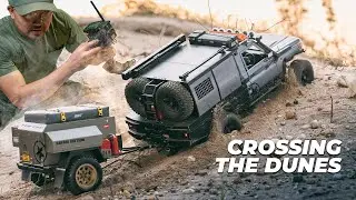 Rc Crawler Gen 8 Killerbody Toyota Lc70 Canopy Tow Trailer,  Crossing the Dunes | Rc Cars Off Road