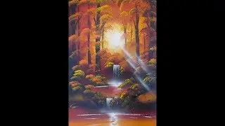 Spray paint art - Magical forest - made by street artist