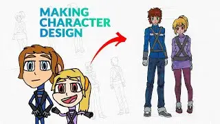 Redrawing this to a more Detailed Character Design