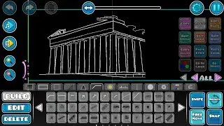 Geometry Dash speedart #1 ~ Building the Greek Parthenon! (Layout)