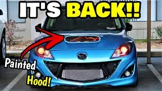 THE MAZDASPEED 3 FINALLY COMES BACK FROM PAINT!!