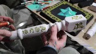 PAINTING A TABLE WITH MOLOTOW ONE4ALL ACRYLIC PAINT MARKERS