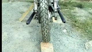 Самодельный выхлоп чоппера мопеда альфа