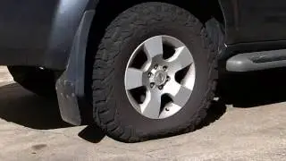 Deflating Car Tyre, Sound Effect, HISS, with video