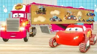 Learn Colors with Mack Truck Wrong Wooden Slots, All-Terrain Mcqueen for Toddlers