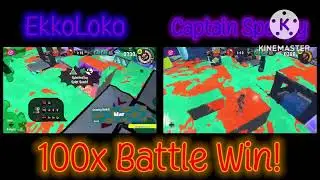 Splatoon 3 100x Battle Win! (Both Perspectives)