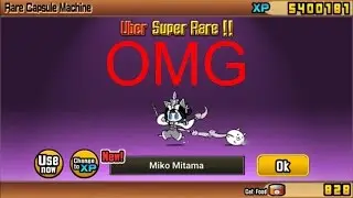 The Battle Cats - UBERFEST Cat Capsule Opening - OMG NEW UNIT MIKO MITAMA
