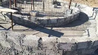 Как сделать водопад виде пещеры, беседка пещера, каркас.