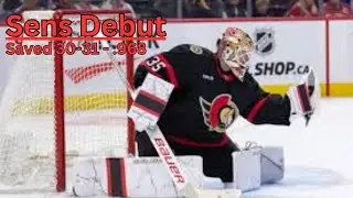 Linus Ullmark Has Vezina Like Performance in #sens Debut