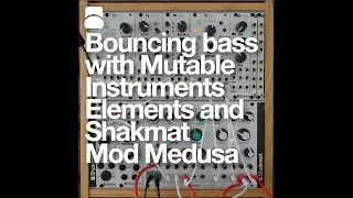 Shakmat Mod Medusa making a complex rhythmic bassline with Mutable Instruments Elements