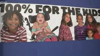 WHAS11 gets new look to building to celebrate WHAS Crusade for Children, bring smiles to passersby