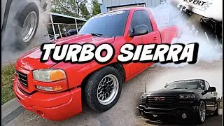 TURBO SIERRA BURNOUT INSTALLING CALTRACS ON THE GMC