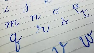 English Small Alphabets Cursive Handwriting Practice | #handwriting #cursivewriting