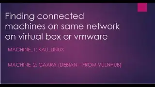 Netdisover || Finding the IP of machines on virtual box or vmware