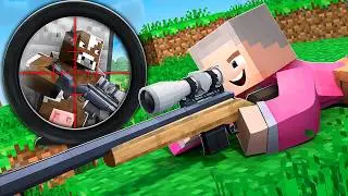Ich JAGE den SNIPER mit NEUER WAFFE in Minecraft