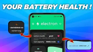 Monitor 🔋BATTERY🔋 HEALTH ! | Save your Battery