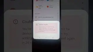 Google pay couldn't register you've reached the sms for device registration you can try adding your