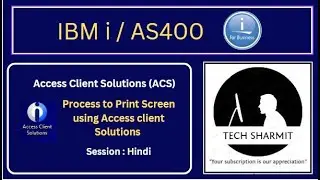 IBMi (AS400) - Print screen in access client ACS | access client solutions | ibm i access client sol