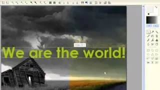 How to insert text with PhotoFiltre