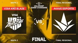 KRÜ vs AKV — VALORANT Game Changers LATAM Clausura — Final Regional — Mapa 2