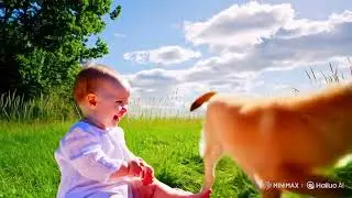 Adorable Baby and Playful Puppy Enjoy a Fun-Filled Summer Picnic | Cutest Bond Ever!