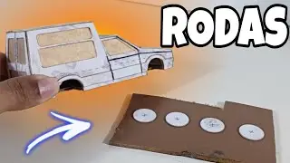 COMO FAZER AS RODAS E OS RETROVISORES DA MINI FIORINO.