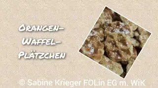 Orangen-Waffel-Plätzchen