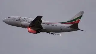 Взлет Boeing 737-500 Татарстан VQ-BBN