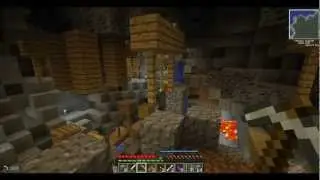 Minecraft Let'sPlay Нубские приключения#3 Подземное озеро
