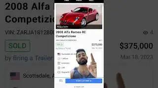 The Alfa Romeo 8C has gone up in value A LOT.