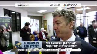 Rand Paul is very concerned about Bill Clinton