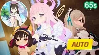 [Blue Archive] Allied Operation C: Swimsuit Wakamo Very Hard (Indoor) - Full Auto - 1:05
