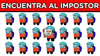 ENCUENTRA AL IMPOSTOR EN AMONG US VERSION YOUTUBERS EN 10 SEGUNDOS | ES MUY DIFÍCIL | YOU OCIO