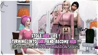 Boys Stole Girl Life And Become Her | Transformation Into Girl Stories (Sims 4)