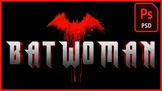 BATWOMAN DC Comics Estilo de texto con (PHOTOSHOP)