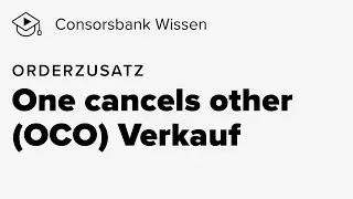 One cancels other (OCO) Order - Verkauf