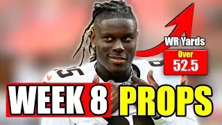 NFL WEEK 8 PLAYER PROPS THAT YOU NEED TO BET!  ANYTIME TOUCHDOWN EDITION