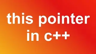 this pointer in c++