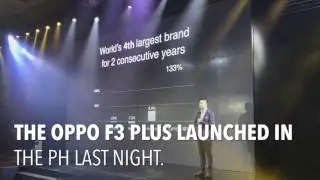 The OPPO F3 Plus officially launches in the PH