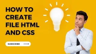 How to create html file and css in visual studio code | 2023