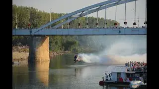 Extreme MI-2 aerobatics display flight with smoke and fireworks - 2020 Airpart Szeged, Hungary