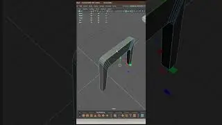 Elephant Table/Furniture Modeling Tutorial in Maya #mayatutorials #mayamodeling #shorts